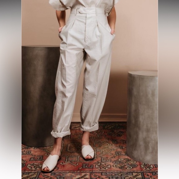 Isabel Marant Pants - Isabel Marant High-Waisted Cream Trousers – NEW, Never Worn